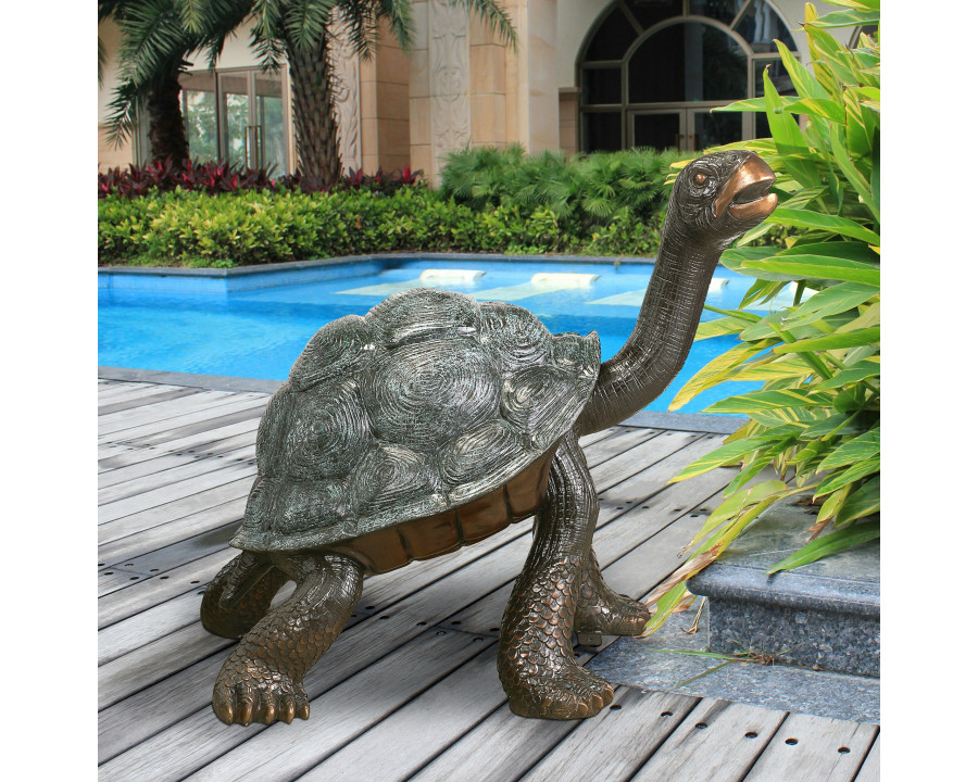 Toscano - The Curious Tortoise Turtle Garden Statue