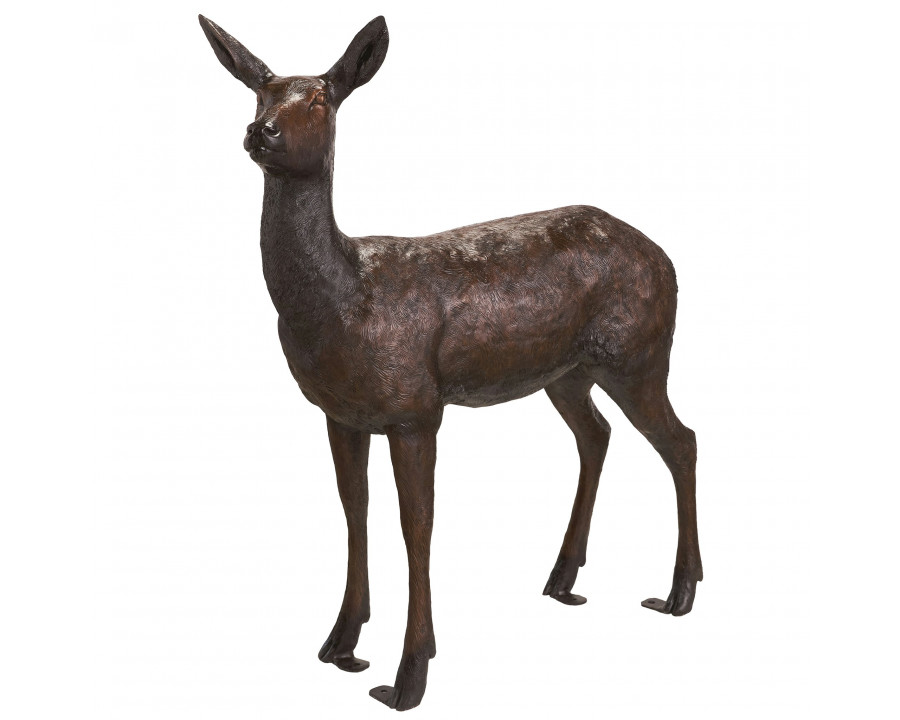 Toscano - Standing Doe Deer Garden Statue