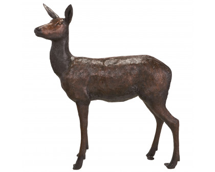 Toscano - Standing Doe Deer Garden Statue