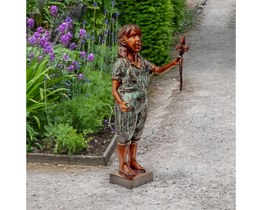 Toscano - Olivia Roses Flower Girl Garden Statue