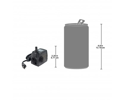 Toscano UL-Listed Indoor/Outdoor Water Pump Kit - 400 GPH