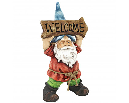 Toscano - Welcoming Willie Garden Gnome Greeter Statue