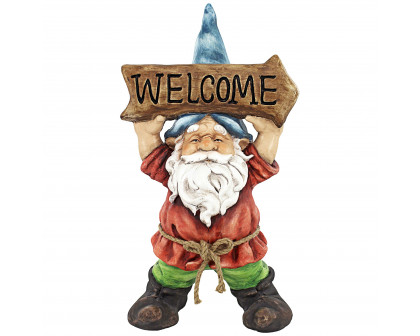 Toscano - Welcoming Willie Garden Gnome Greeter Statue