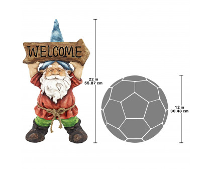 Toscano - Welcoming Willie Garden Gnome Greeter Statue