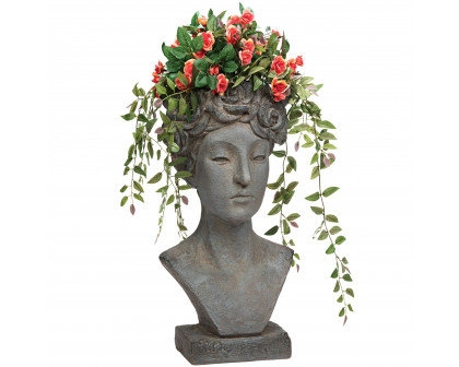 Toscano - Flora Roman Nymph of Flowers Sculptural Head Planter