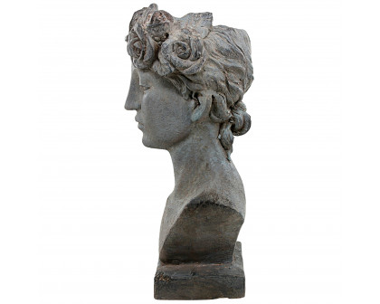 Toscano - Flora Roman Nymph of Flowers Sculptural Head Planter