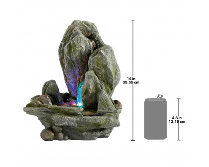 Toscano - Boulder Falls Cascading Tabletop Fountain