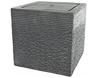 Toscano - Modern Cube Bubbling Garden Fountain