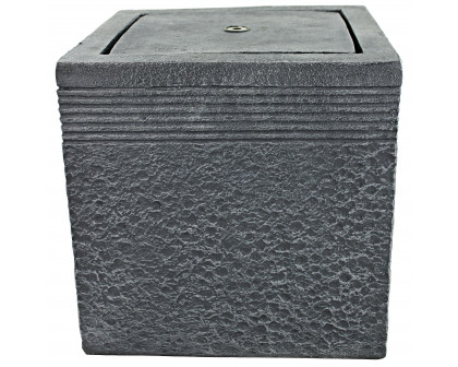 Toscano - Modern Cube Bubbling Garden Fountain