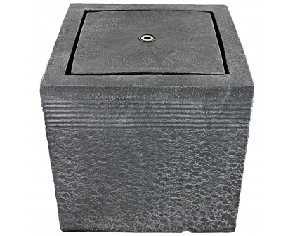 Toscano - Modern Cube Bubbling Garden Fountain