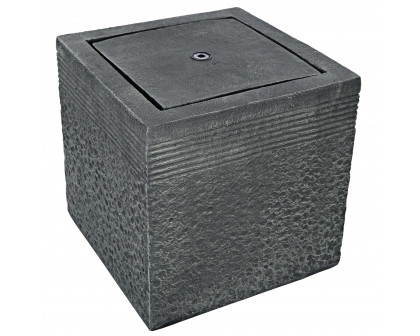 Toscano - Modern Cube Bubbling Garden Fountain