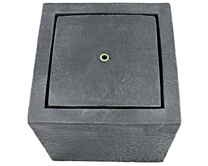 Toscano - Modern Cube Bubbling Garden Fountain