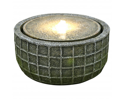 Toscano - Stone Basket Bubbling Garden Fountain