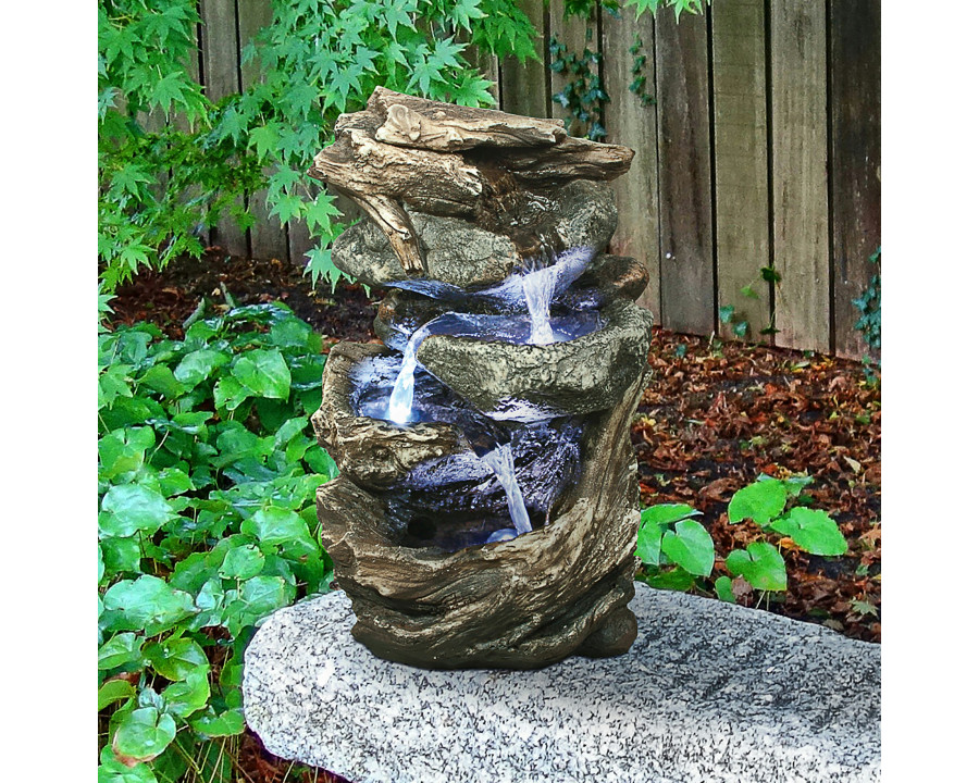 Toscano - Glacier Peak Cascading Garden Fountain