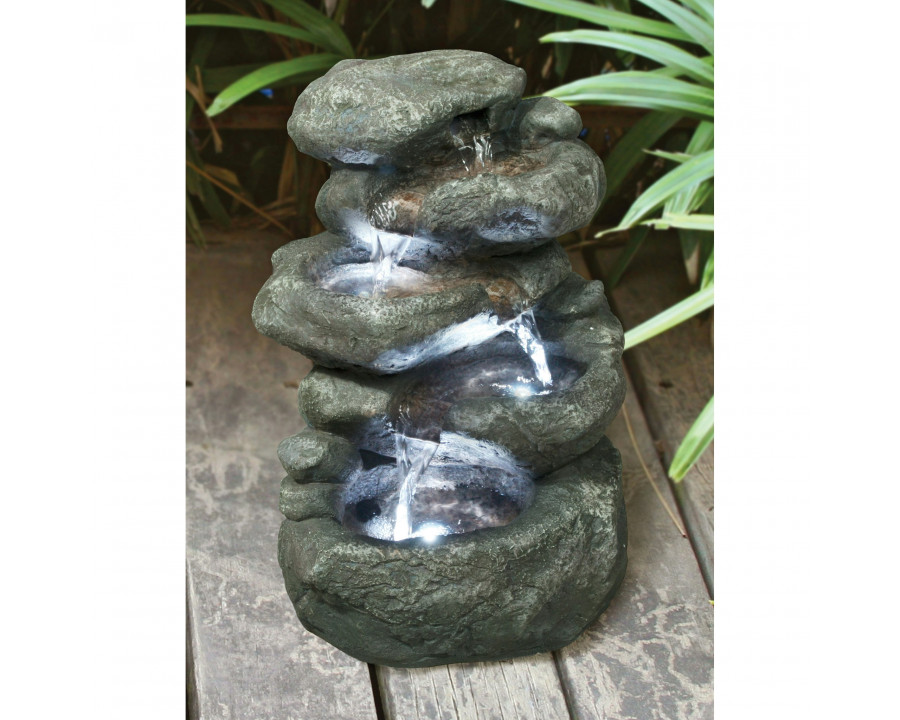 Toscano - Anchor Falls Cascading Garden Fountain