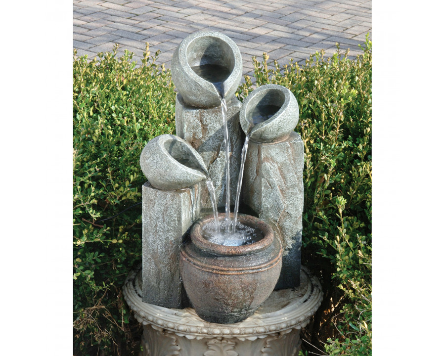 Toscano - Hadrian Villa Four Urn Garden Fountain