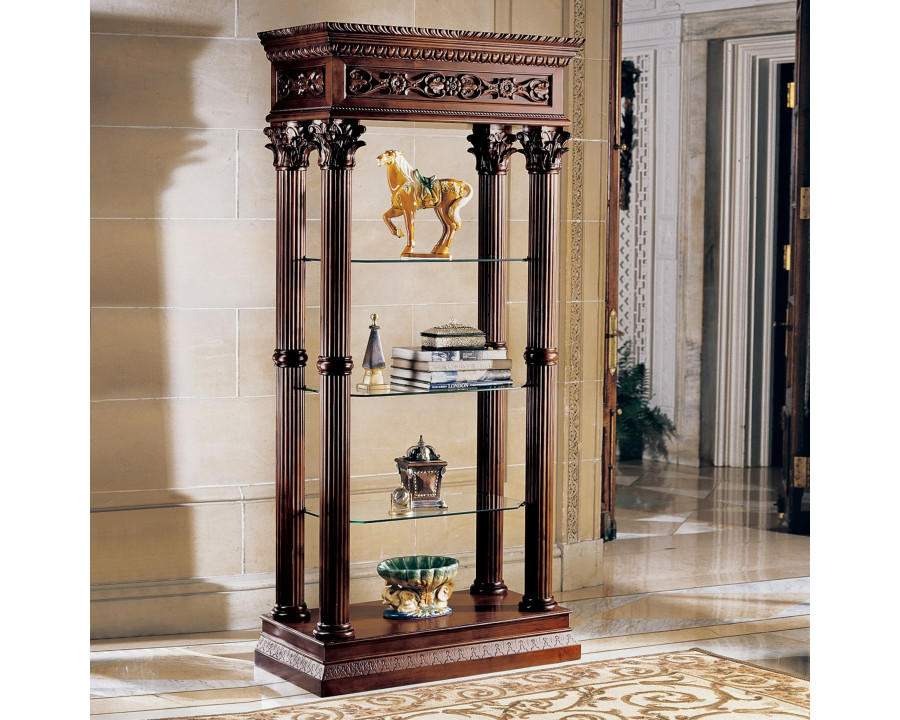 Toscano - Broadgate Grand Curio Presentation Case in Cherry, Hardwood