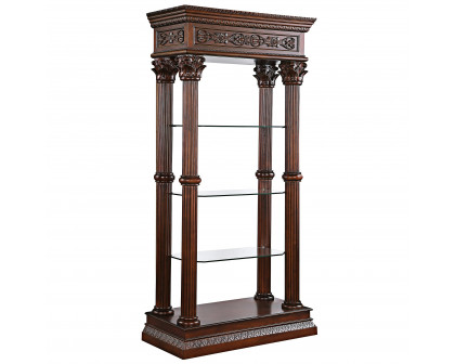 Toscano - Broadgate Grand Curio Presentation Case in Cherry, Hardwood