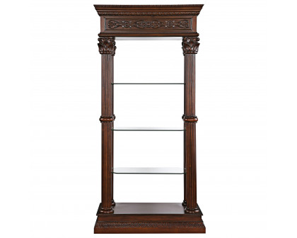 Toscano - Broadgate Grand Curio Presentation Case in Cherry, Hardwood