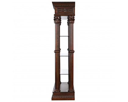 Toscano - Broadgate Grand Curio Presentation Case in Cherry, Hardwood