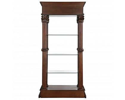 Toscano - Broadgate Grand Curio Presentation Case in Cherry, Hardwood