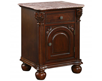 Toscano - The Cremona Accent Table in Cherry, Hardwood