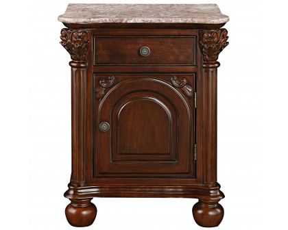 Toscano - The Cremona Accent Table in Cherry, Hardwood