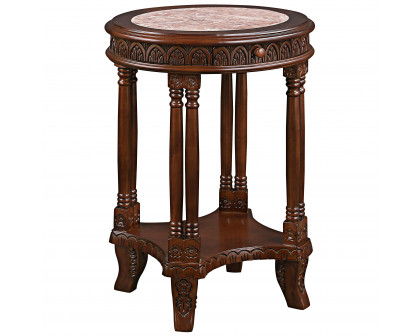 Toscano - Balfour Colonnade Side Table in Hardwood