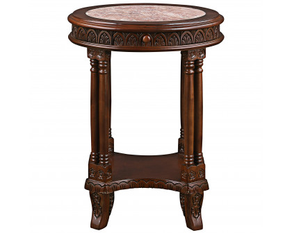 Toscano - Balfour Colonnade Side Table in Hardwood