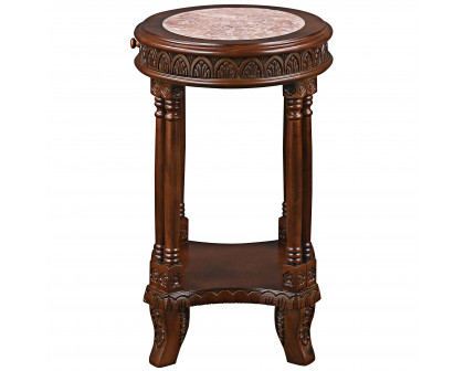 Toscano - Balfour Colonnade Side Table in Hardwood