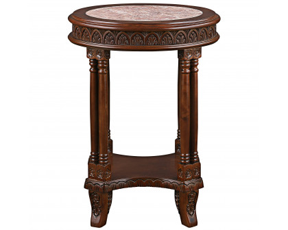 Toscano - Balfour Colonnade Side Table in Hardwood