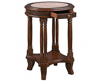 Toscano - Balfour Colonnade Side Table in Hardwood