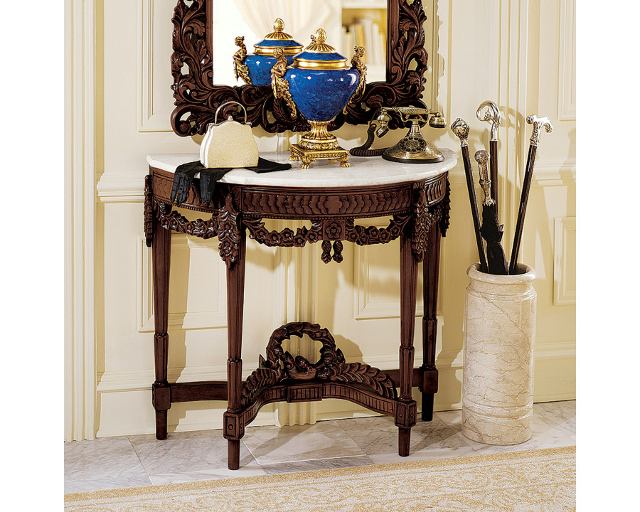 Toscano - Chateau Gallet Console Table in Cherry, Hardwood