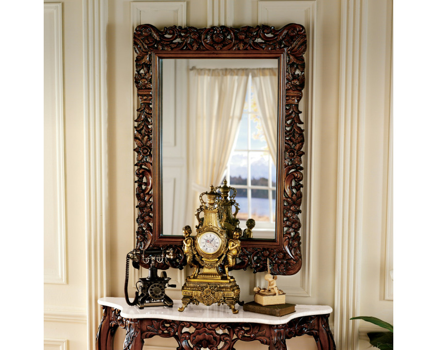 Toscano - The Royal Baroque Mirror in Cherry, Hardwood