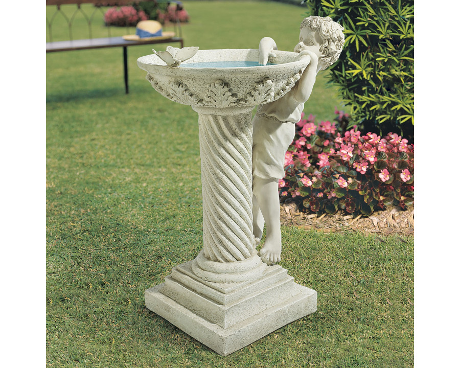 Toscano - Summer Splash Sculptural Bird Bath