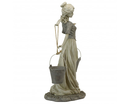 Toscano - Magdalene the Danish Milkmaid Garden Woman Statue