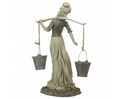 Toscano - Magdalene the Danish Milkmaid Garden Woman Statue