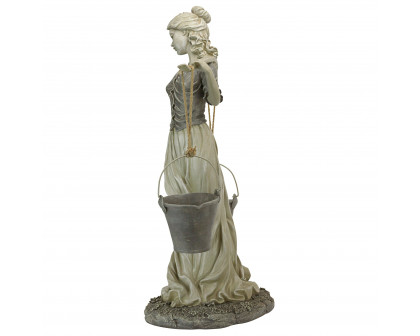 Toscano - Magdalene the Danish Milkmaid Garden Woman Statue