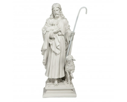 Toscano Jesus the Good Shepherd Garden Statue - Large