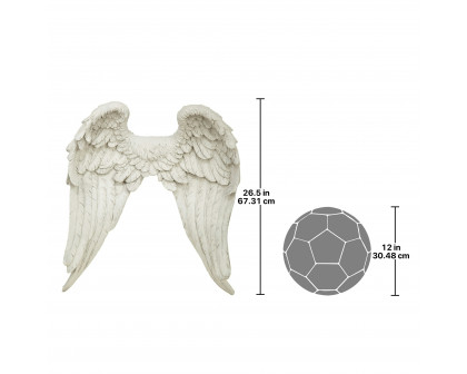 Toscano - Heavenly Guardian Angel Wings Wall Sculpture