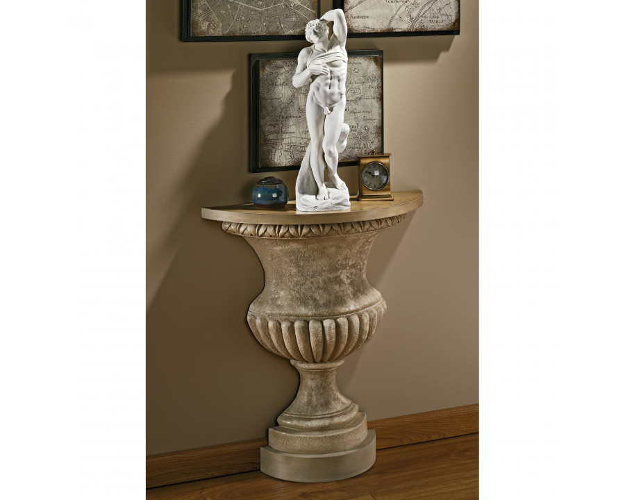 Toscano - Garden of Versailles Urn Wall Console Table