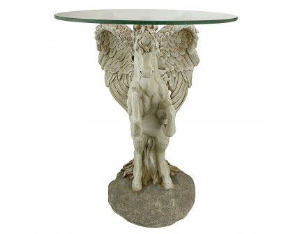 Toscano - Mystical Winged Unicorn Sculptural Table in Designer Resin