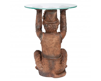 Toscano - Moroccan Monkey Business Sculptural Side Table in Designer Resin