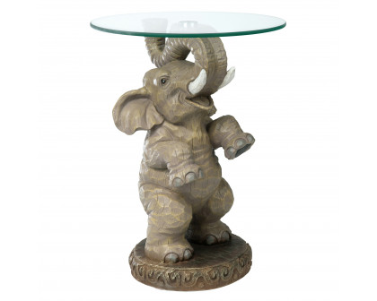 Toscano - Good Fortune Elephant Sculpture Table in Designer Resin