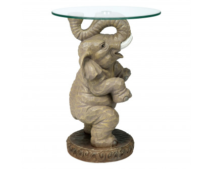 Toscano - Good Fortune Elephant Sculpture Table in Designer Resin