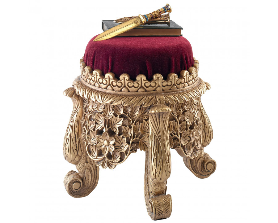 Toscano - Sultan Suleiman the Magnificent Royal Footstool in Red/Gold