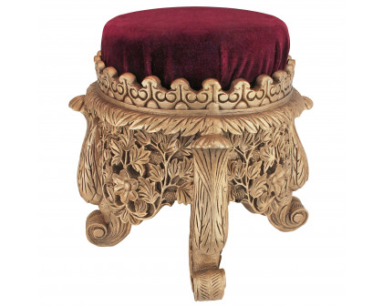 Toscano - Sultan Suleiman the Magnificent Royal Footstool in Red/Gold