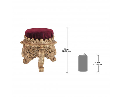 Toscano - Sultan Suleiman the Magnificent Royal Footstool in Red/Gold