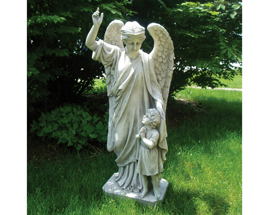 Toscano - Guardian Angel Child Prayer Garden Statue