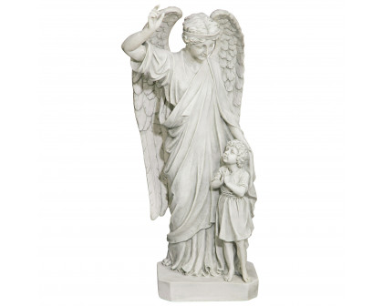 Toscano - Guardian Angel Child Prayer Garden Statue